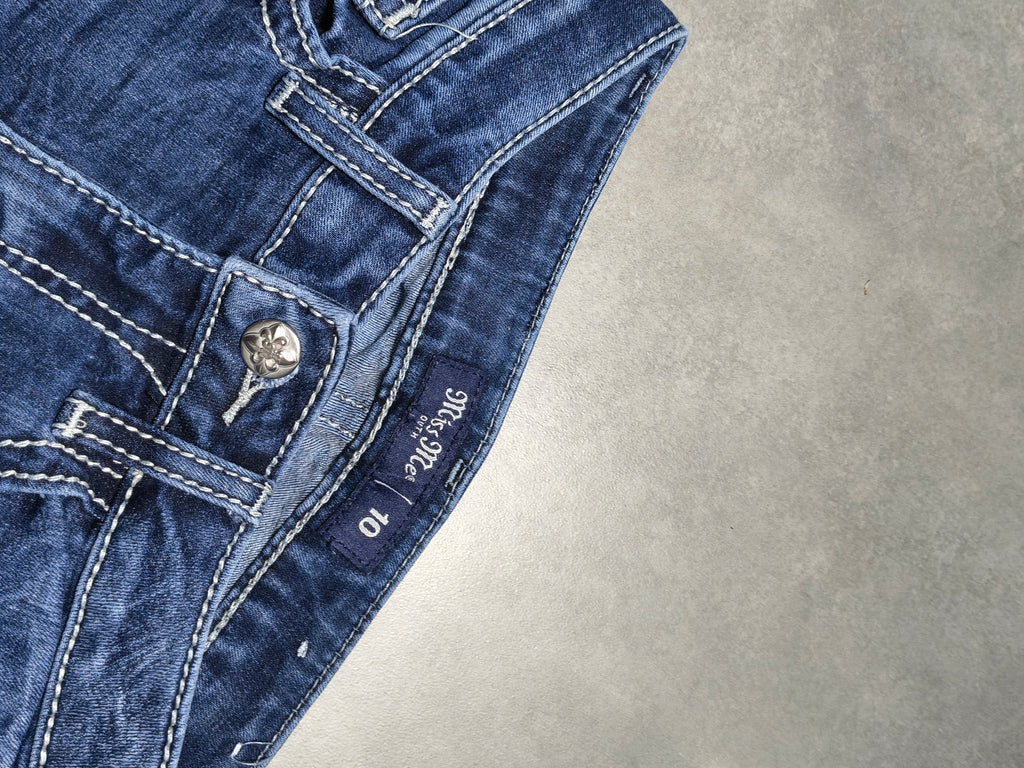 Granatowe flared jeansy Miss Me