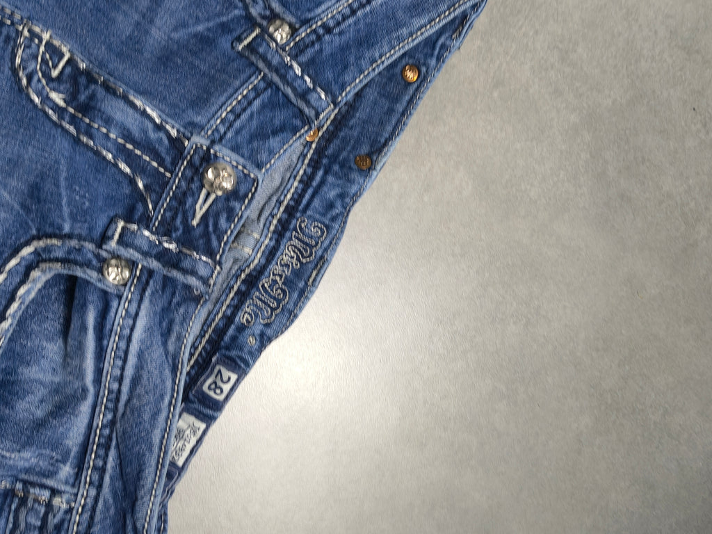 Niebieskie flared jeansy Miss Me