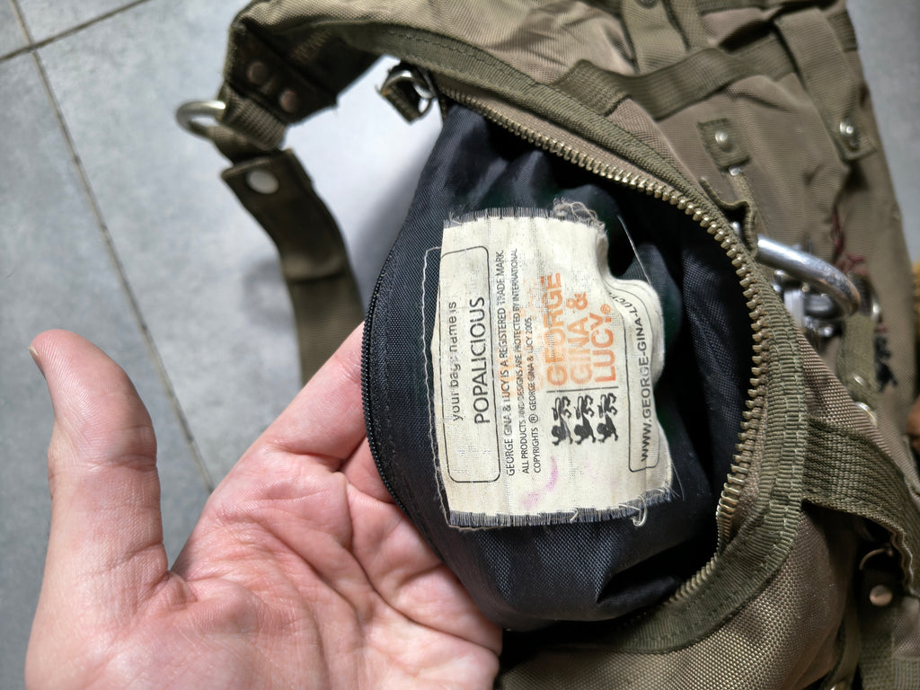 Oliwkowa torebka GGL