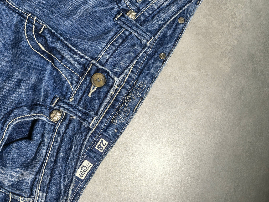 Granatowe Flared jeansy Miss Me